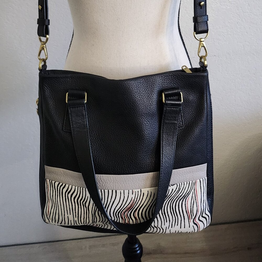 Fossil Pebbled Leather Crossbody Bag